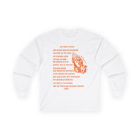 The Lord's Prayer Long Sleeve Tee - Orange