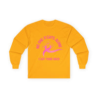 Breast Cancer Support Long Sleeve Tee — "No One Fights Alone, I Got Your Back"