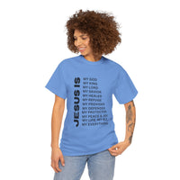 Christian JESUS IS T‑Shirt - Black