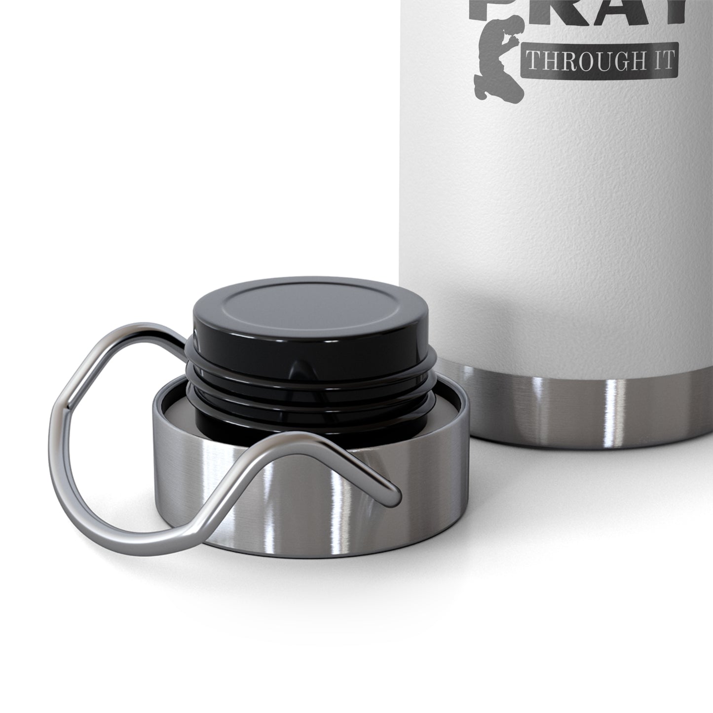 “Pray Only, Pray Over It, Pray Through It” 22oz Insulated Water Bottle