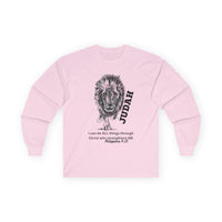 Lion of Judah Long Sleeve Tee - "I Can Do All Things' Philippians 4:13