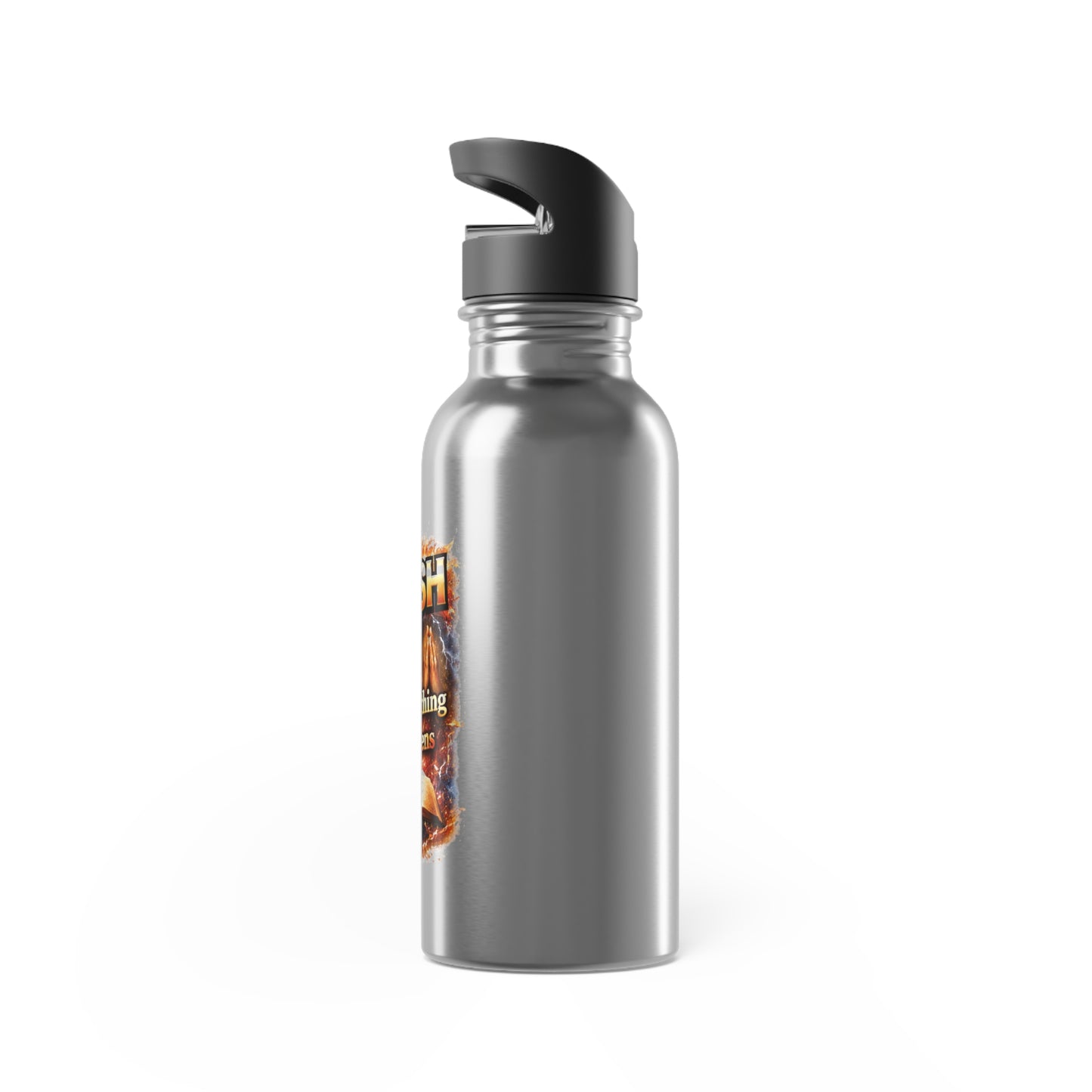 Push: Pray Until Something Happens 20oz with Straw Stainless Steel Water Bottle - Bible