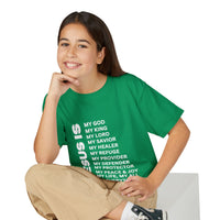 Christian JESUS IS Youth Short Sleeve - White