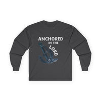 Anchored in the Lord Long Sleeve Tee - White