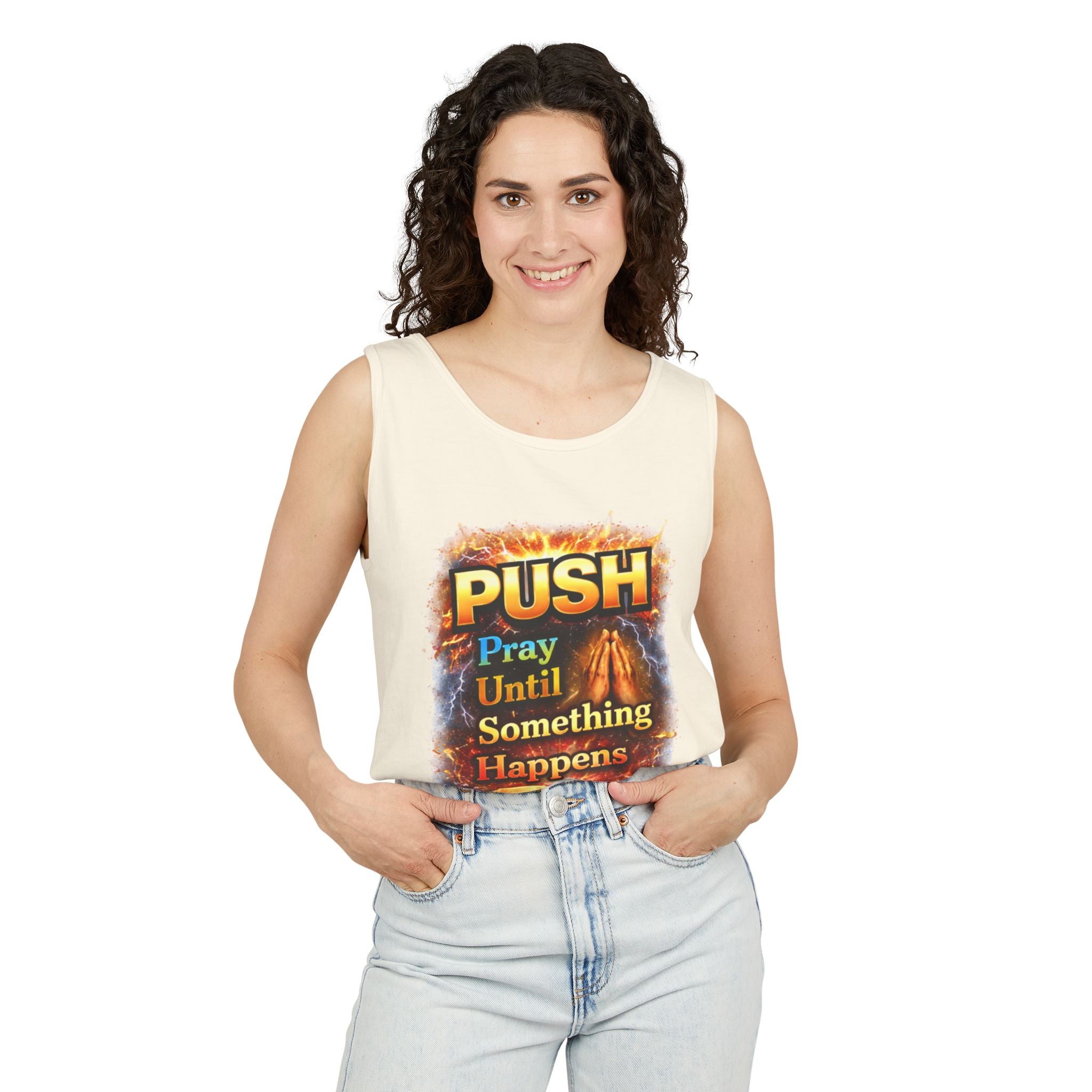Push: Pray Until Something Happens Tank - Bible