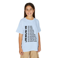 Christian JESUS IS Youth Short Sleeve - Black