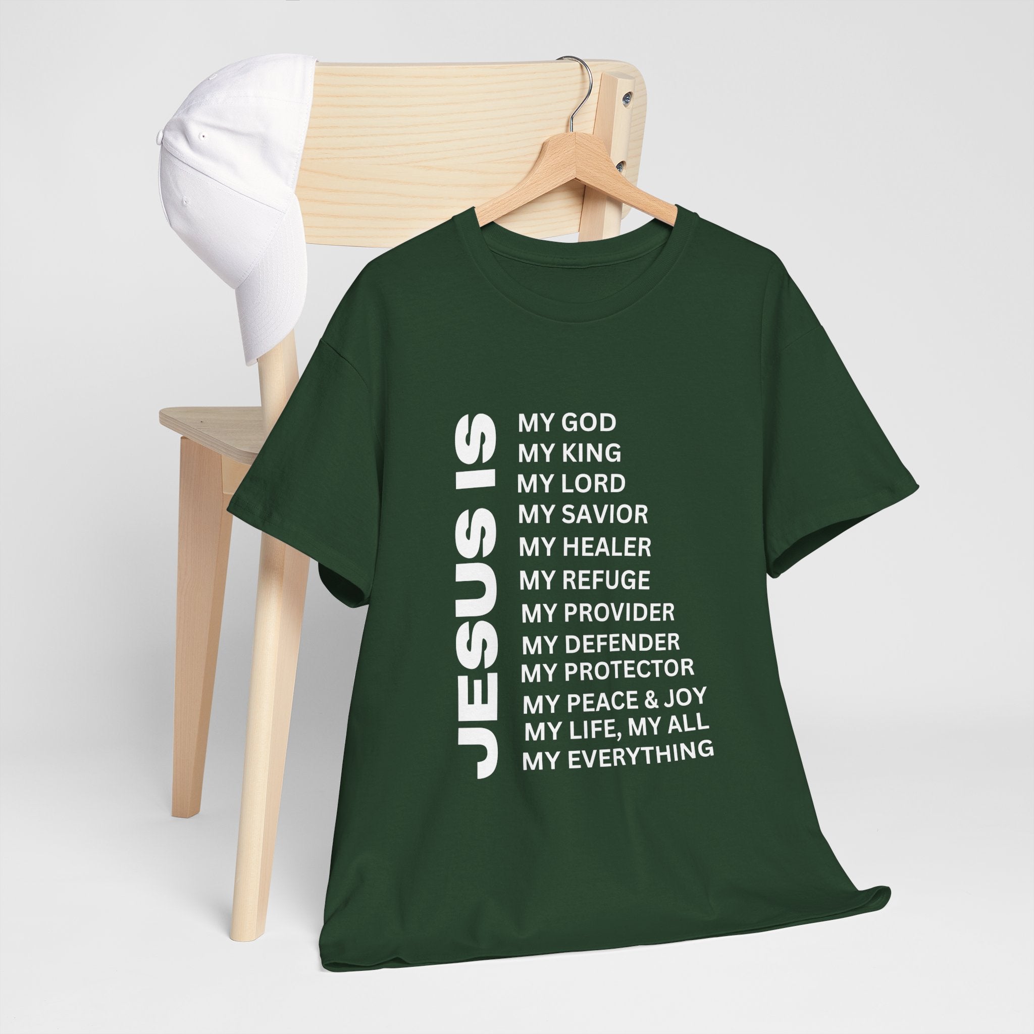 Christian JESUS IS T-shirt - White