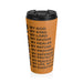 Christian JESUS IS Orange Stainless Steel Travel Mug - Blk