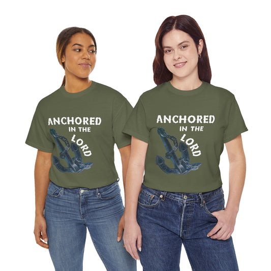 Anchored in the Lord T-Shirt - White