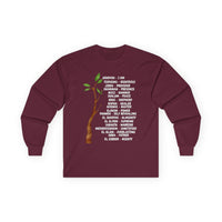 Characteristic Names of God Long Sleeve Tee - White