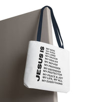 Christian JESUS IS Tote Bag - White
