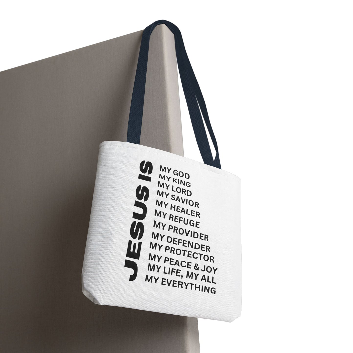 Christian JESUS IS Tote Bag - White