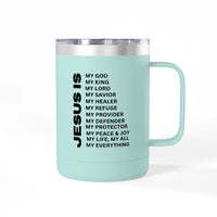 Christian Jesus Is 15oz Tumbler - Black