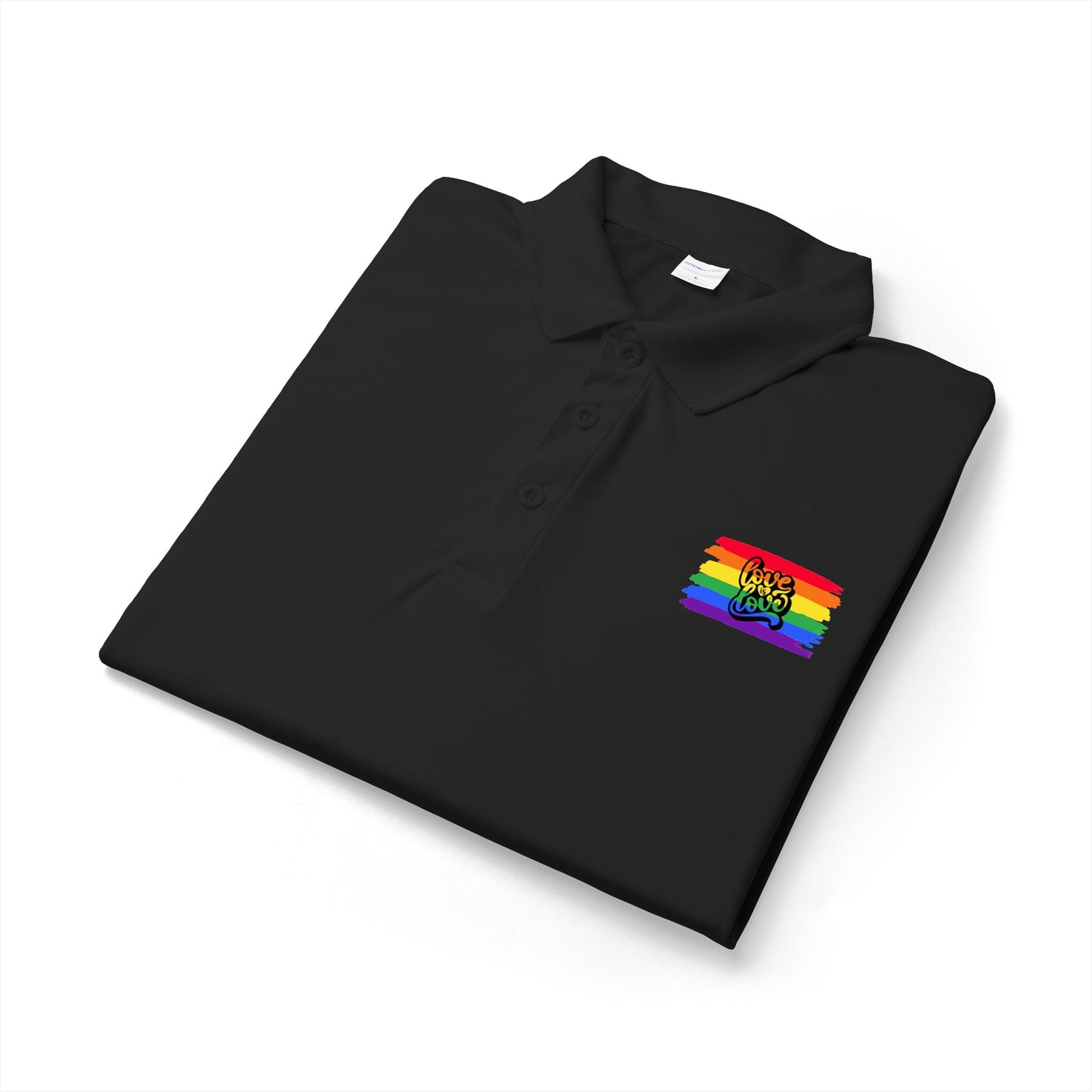 Rainbow Airbrush Pride Polo
