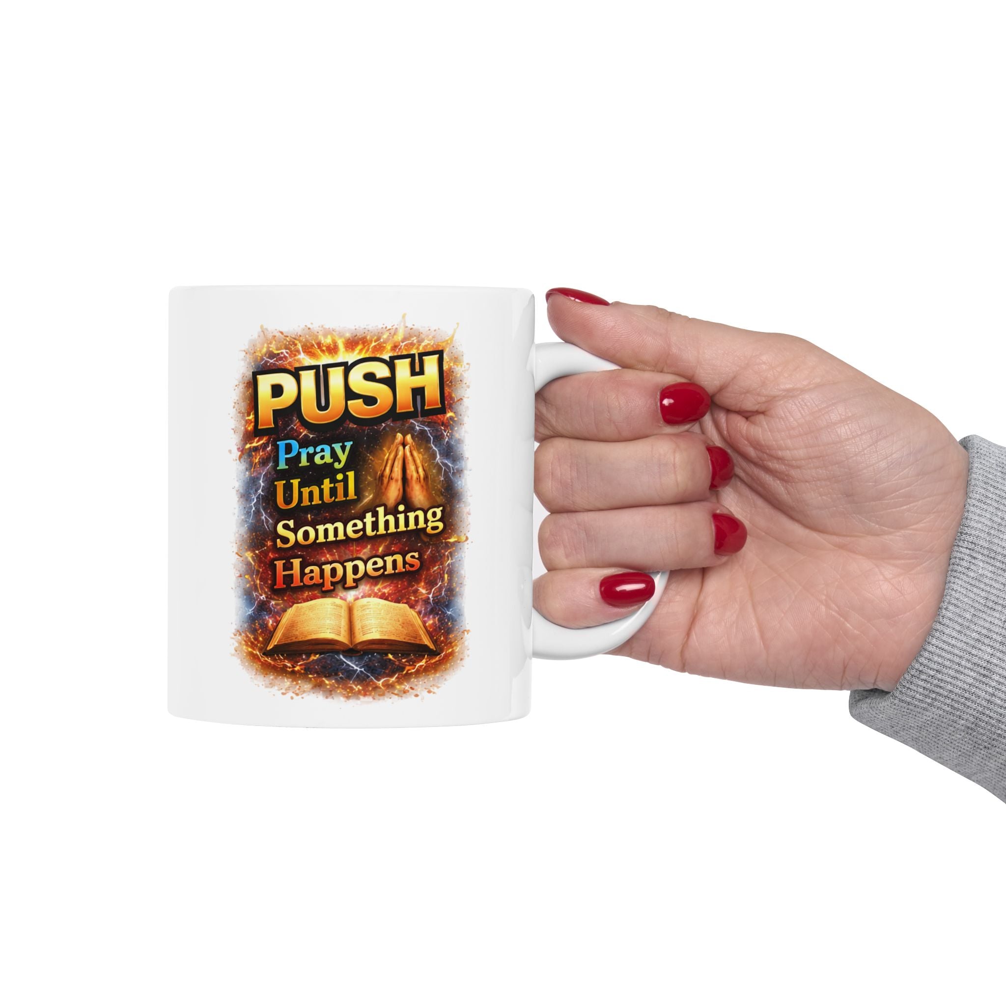 Push White Coffee Mug - Bible (11oz/15oz)
