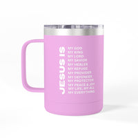 Christian Jesus Is 15oz Tumbler - White