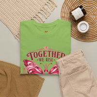 Together We Rise Breast Cancer Awareness T-Shirt — Fight Hope Cure Tee