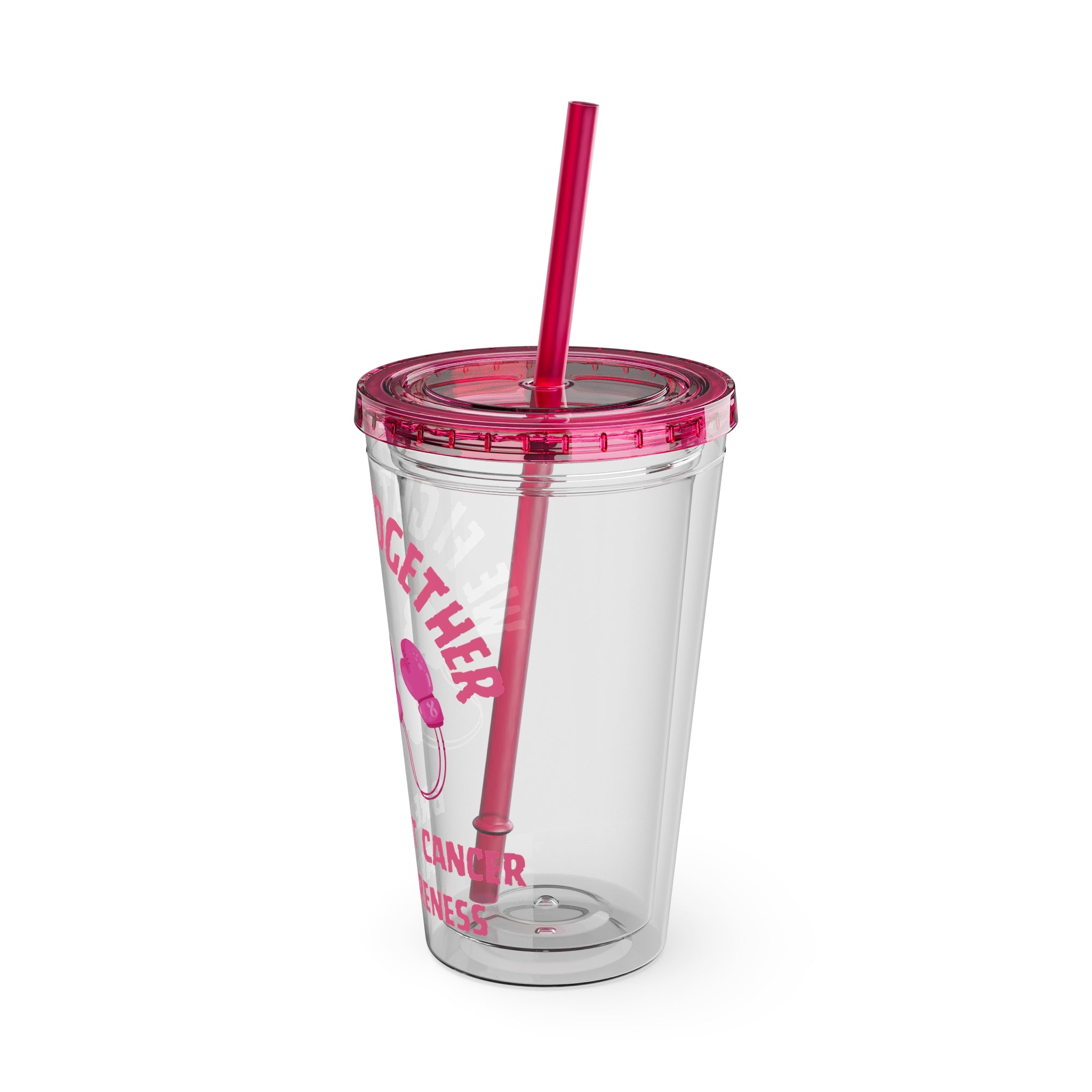 "We Fight Together" 16oz Tumbler with Straw Cup