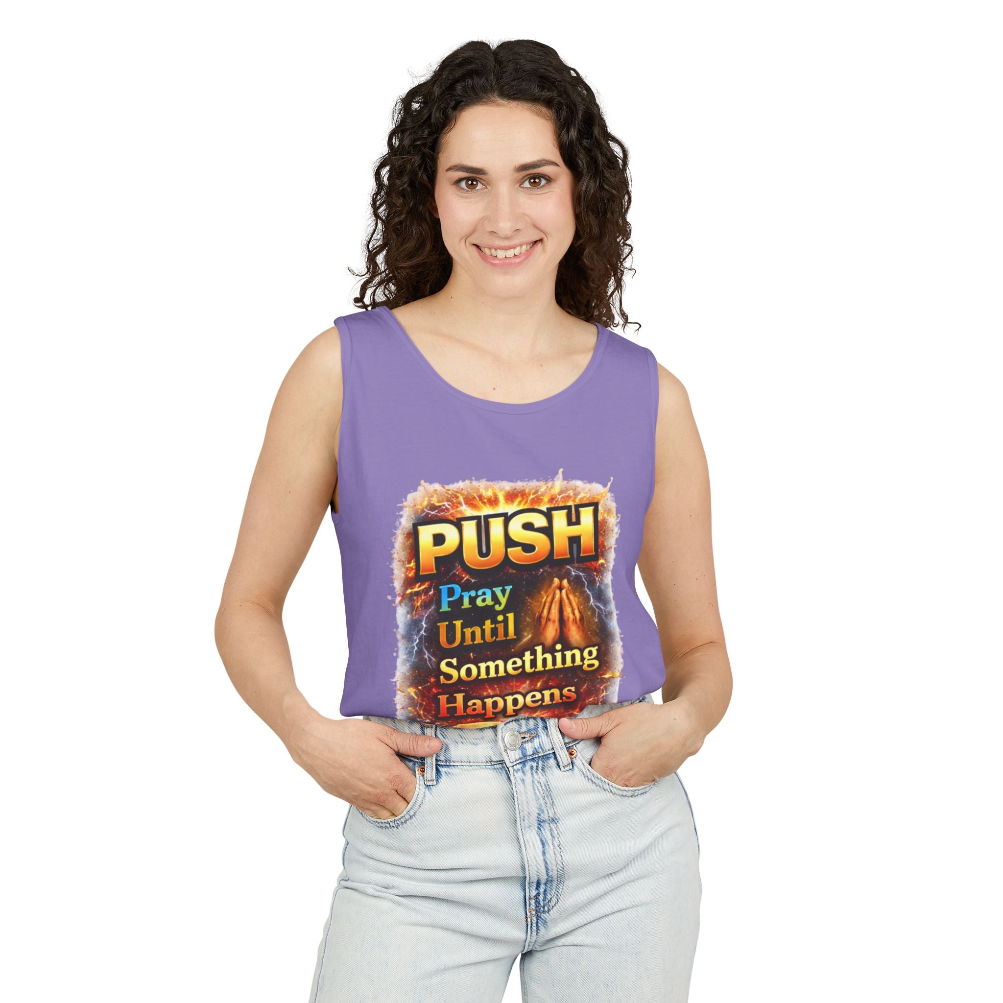 Push: Pray Until Something Happens Tank - Bible
