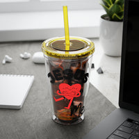 Jesus Loves Me 16oz Tumbler with Straw