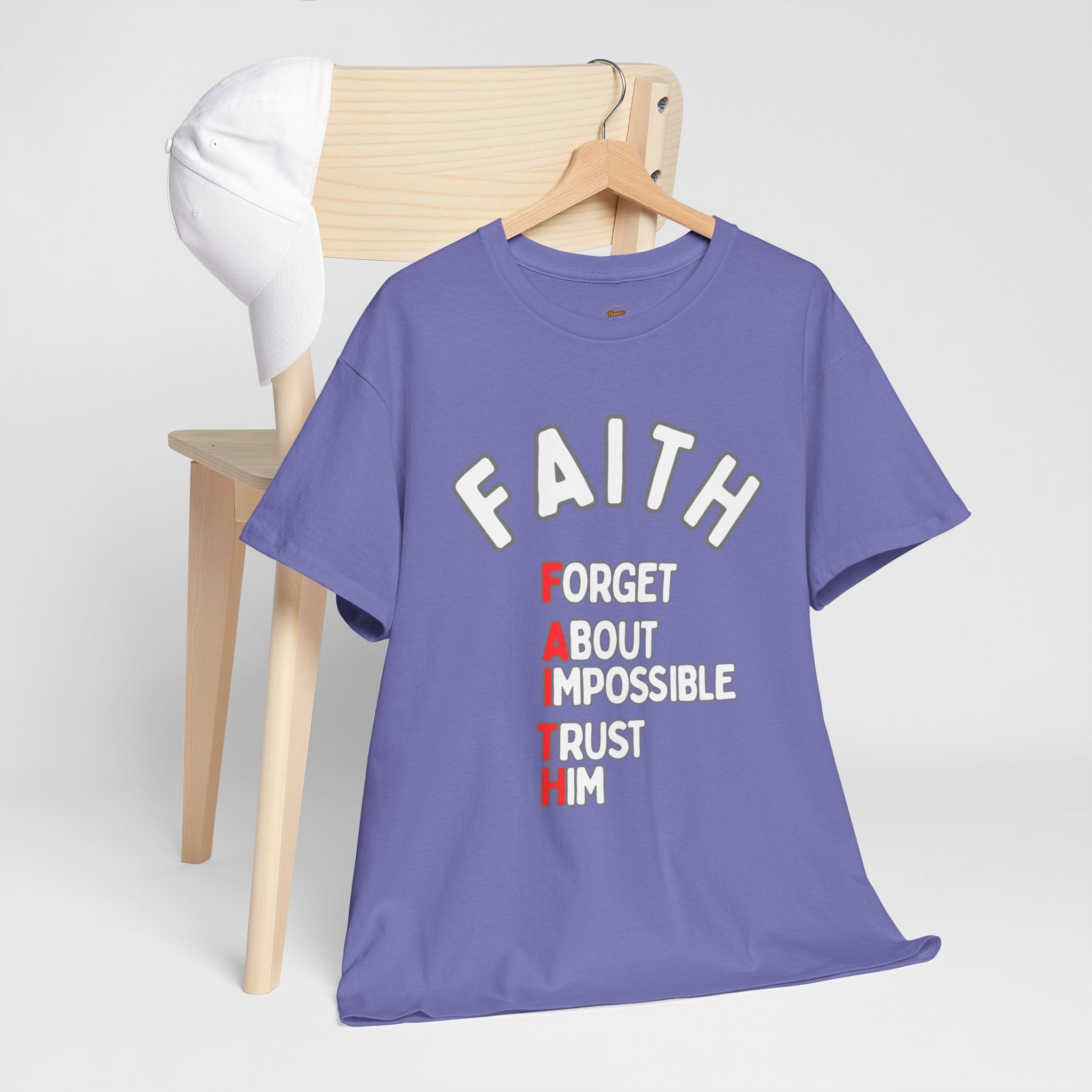 Faith T-Shirt – "Forget About Impossible, Trust Him" light