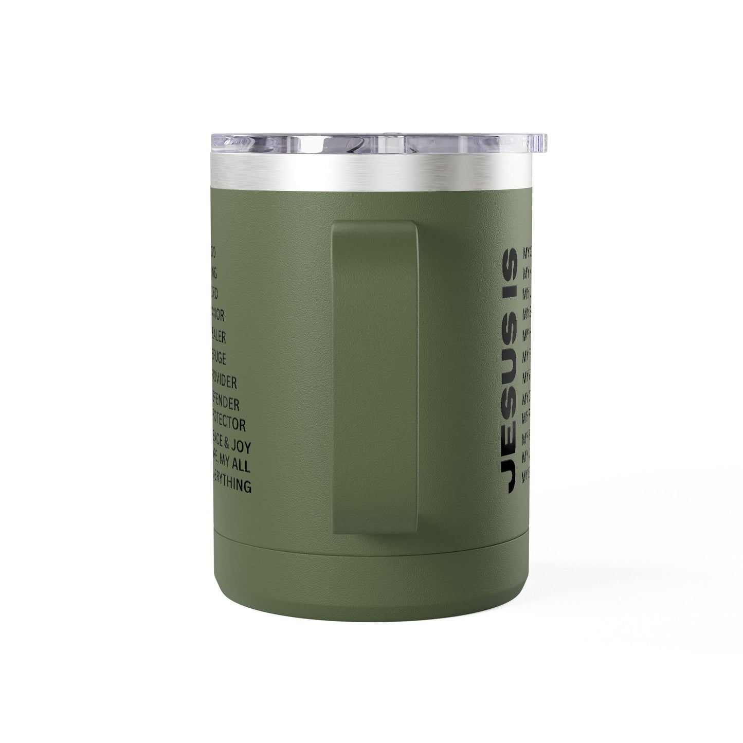 Christian Jesus Is 15oz Tumbler - Black