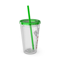 Faith "Forget About Impossible, Trust Him" 16oz Tumbler with Straw