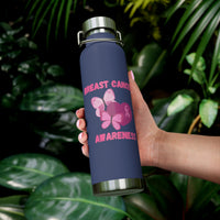 Butterfly Breast Cancer Awareness 22oz Insulated Water Bottle