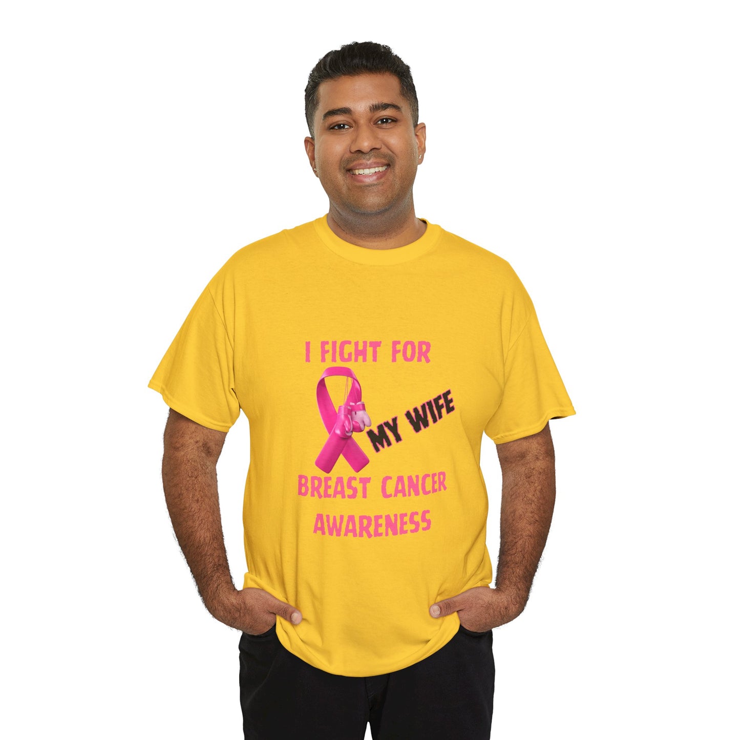 I Fight for My Wife Pink Ribbon T-Shirt