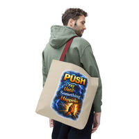 Push Pray Until Something Happens Sand Tote Bag - Hands