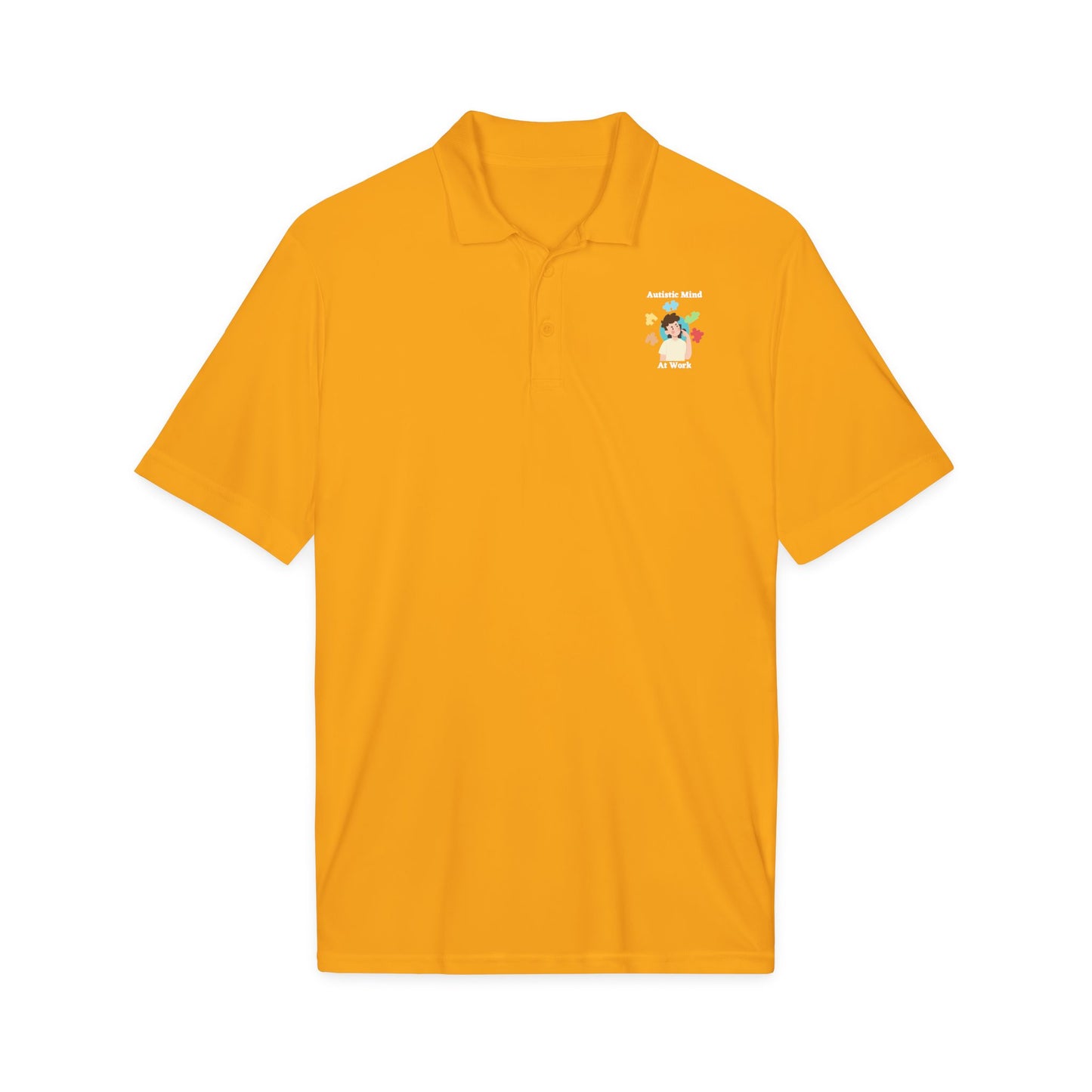 Autism Thinking Polo - White