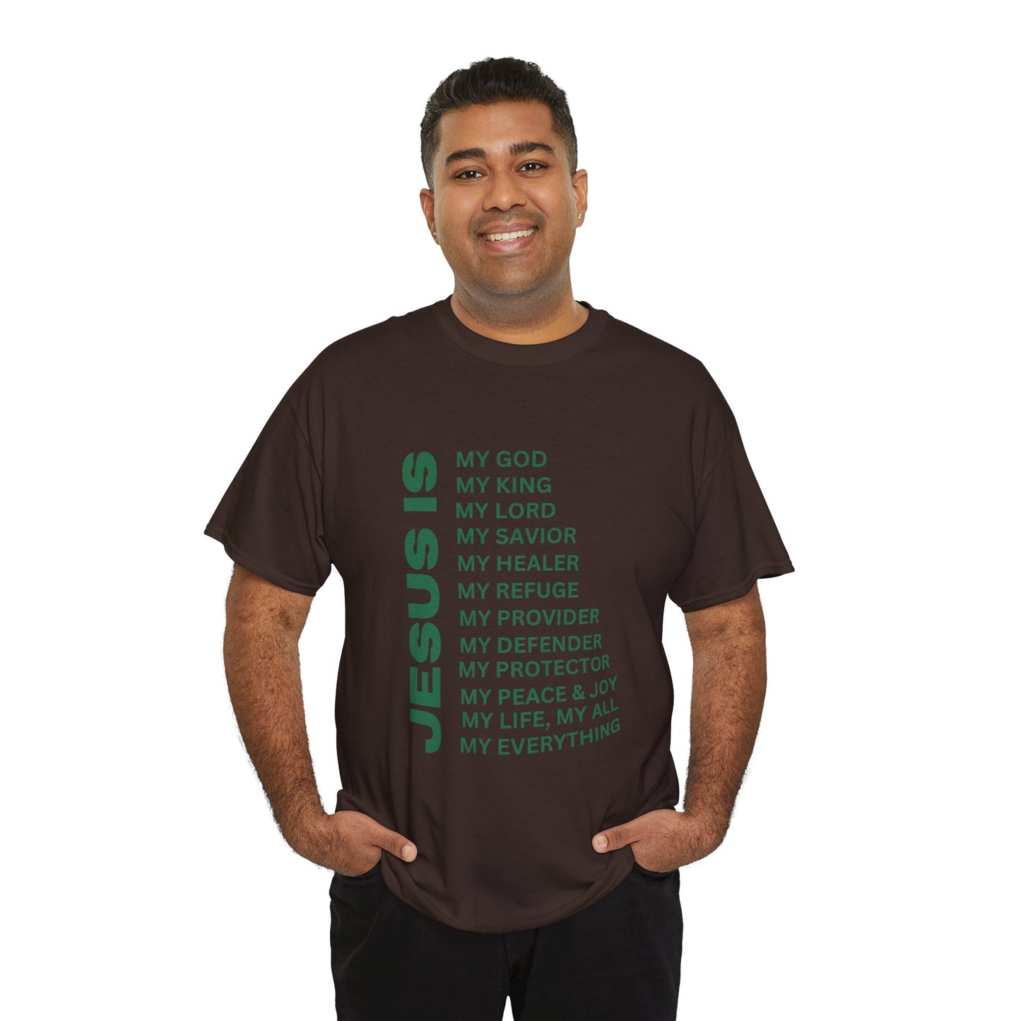 Christian JESUS IS T-shirt - Green