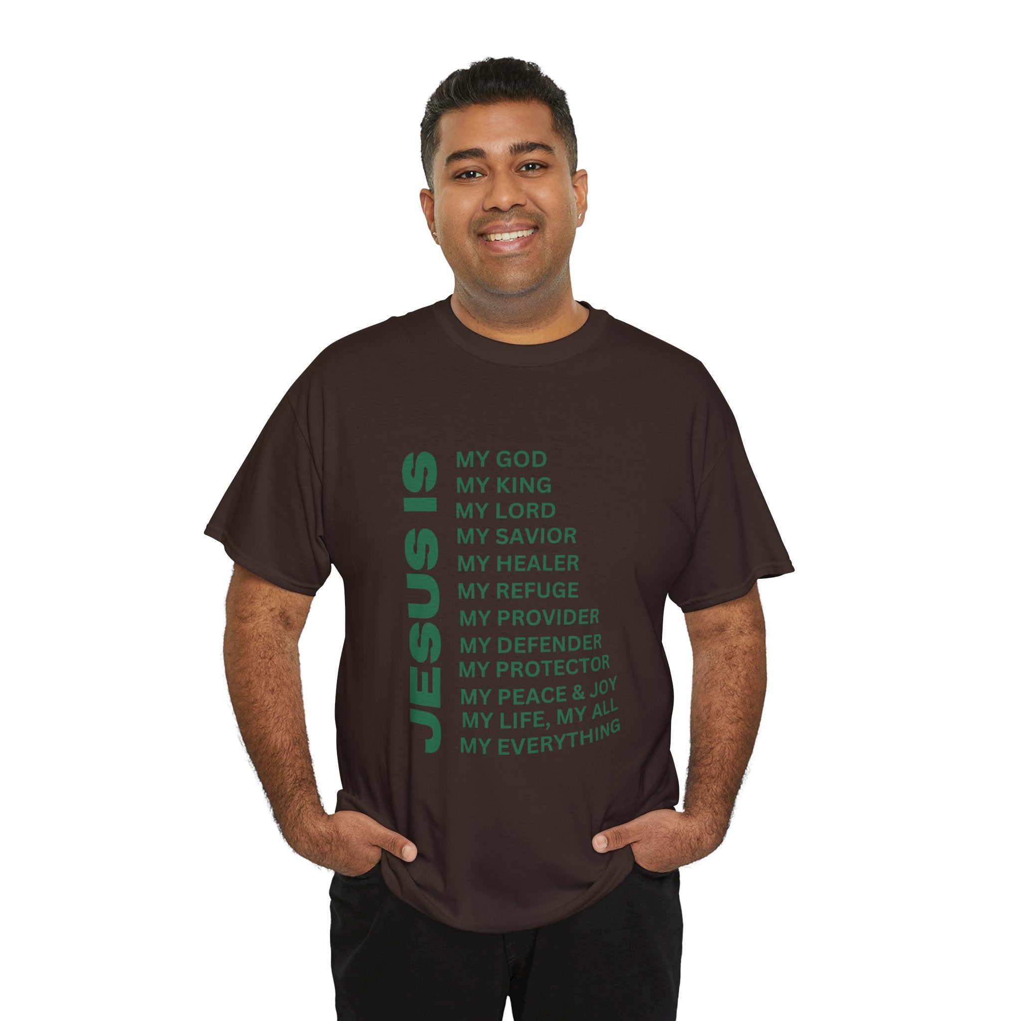 Christian JESUS IS T-shirt - Green