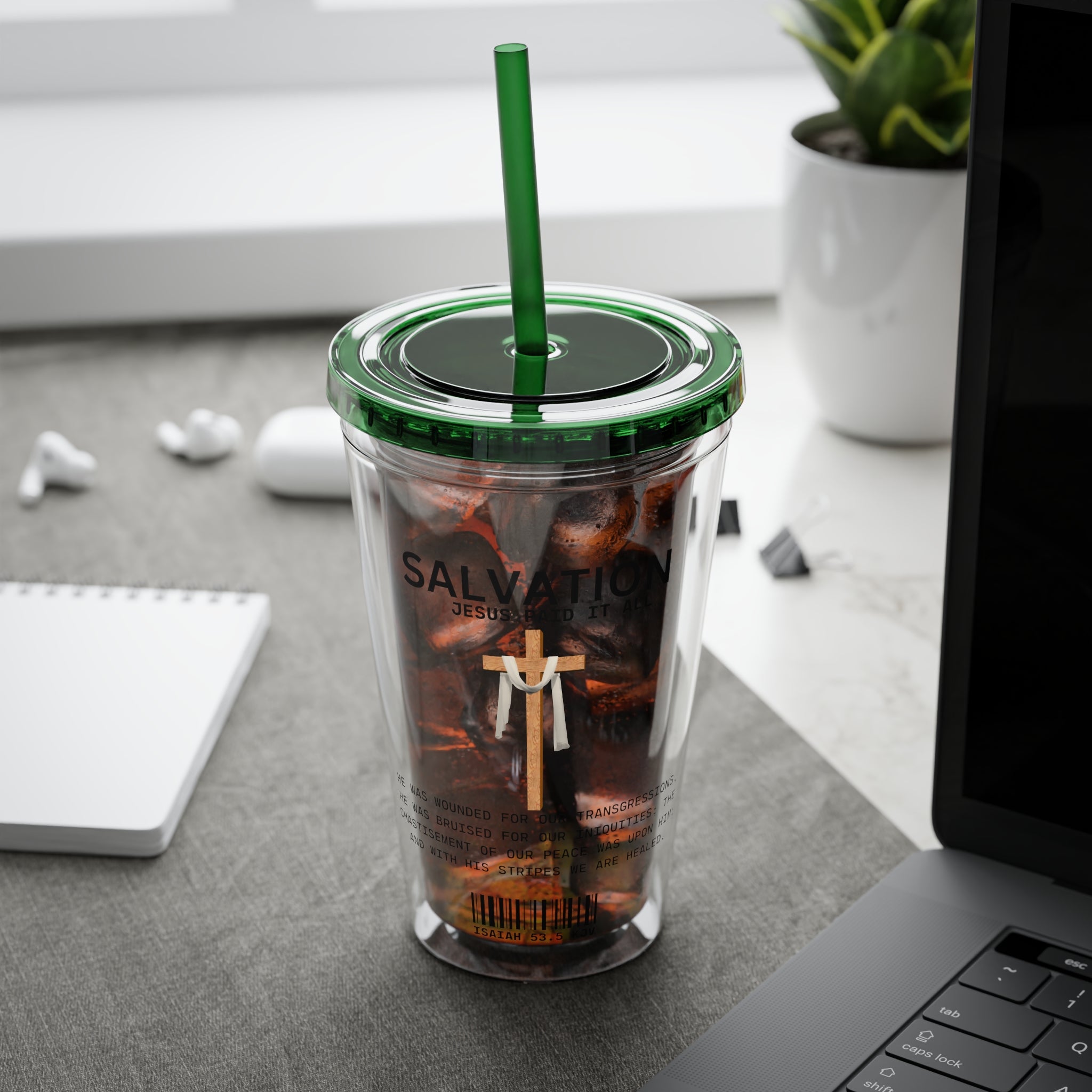 Salvation - Jesus Paid 16oz Tumbler with Straw