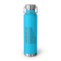 Christian JESUS IS 22oz Insulated Water Bottle - Black