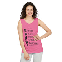 Christian JESUS IS Tank - Black
