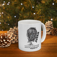 Lion of Judah Coffee Mug (11oz & 15oz) — 'I can do ALL things through Christ'