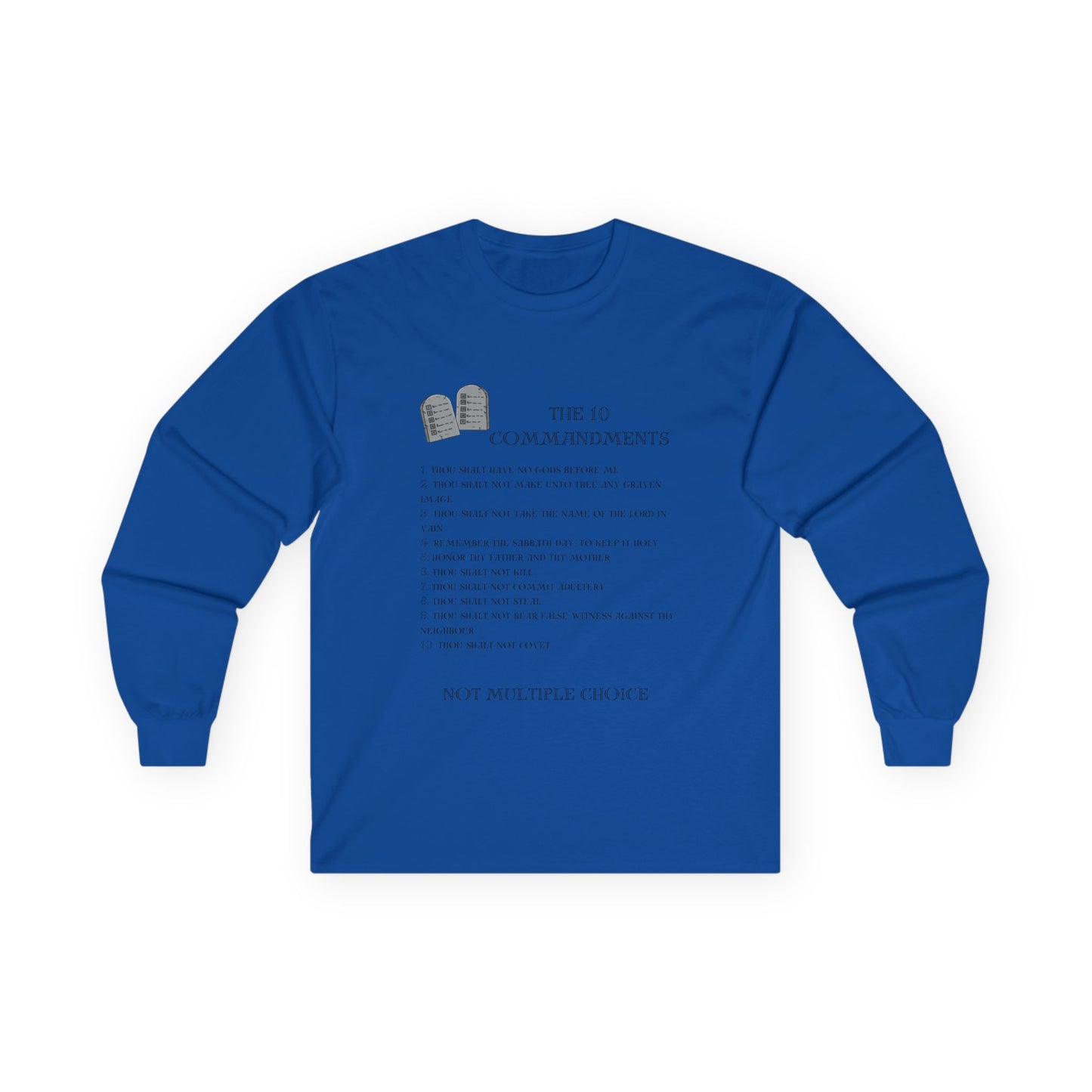 10 Commandments Long Sleeve - Black
