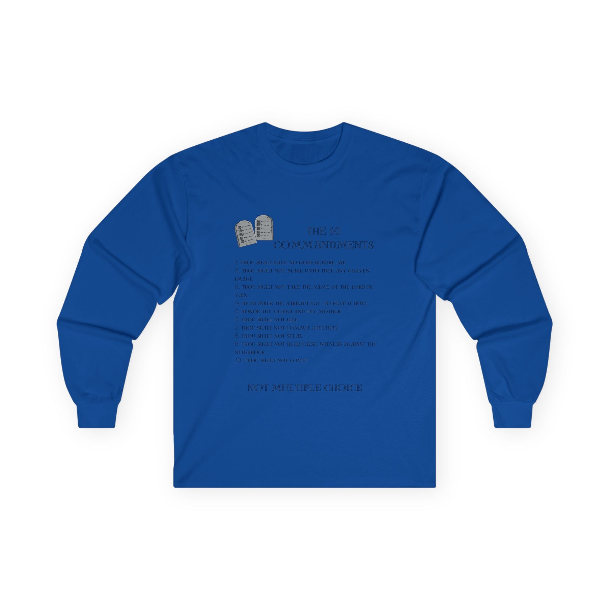 10 Commandments Long Sleeve - Black