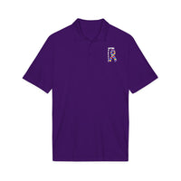 Autism Puzzle Ribbon Polo - White