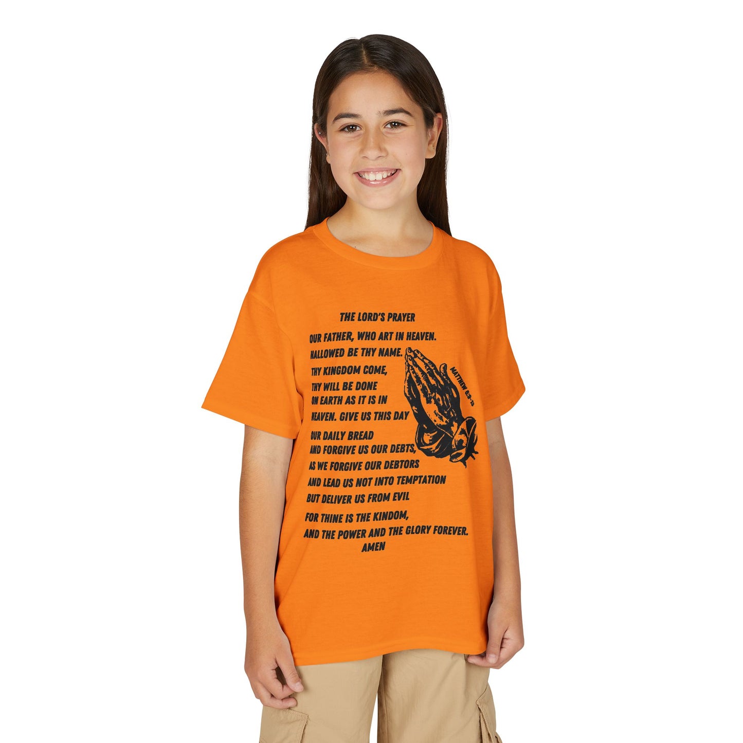 The Lord's Prayer Youth T-Shirt - Black