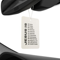 Christian 'Jesus Is' Car Air Freshener – Inspirational Scent