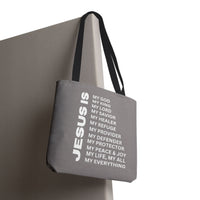 Christian JESUS IS Tote Bag - Grey