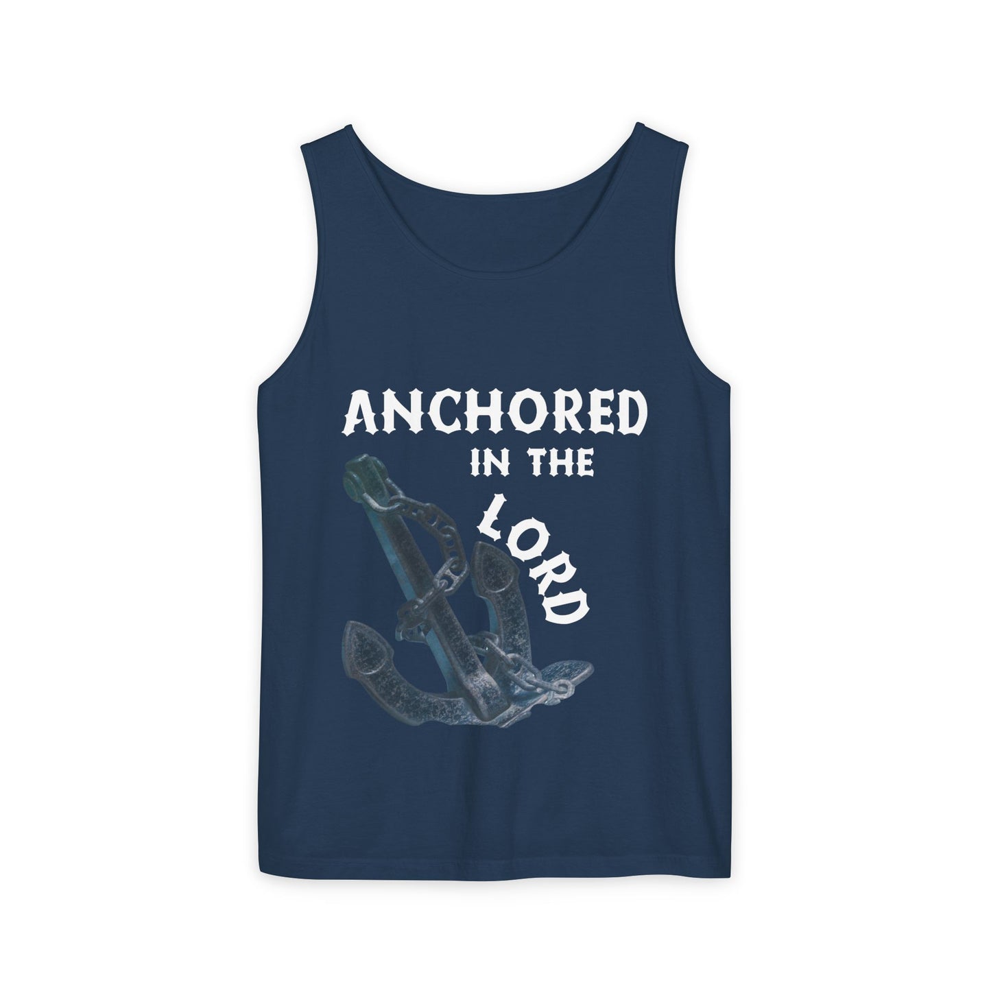 Anchored in the Lord Tank Top - White