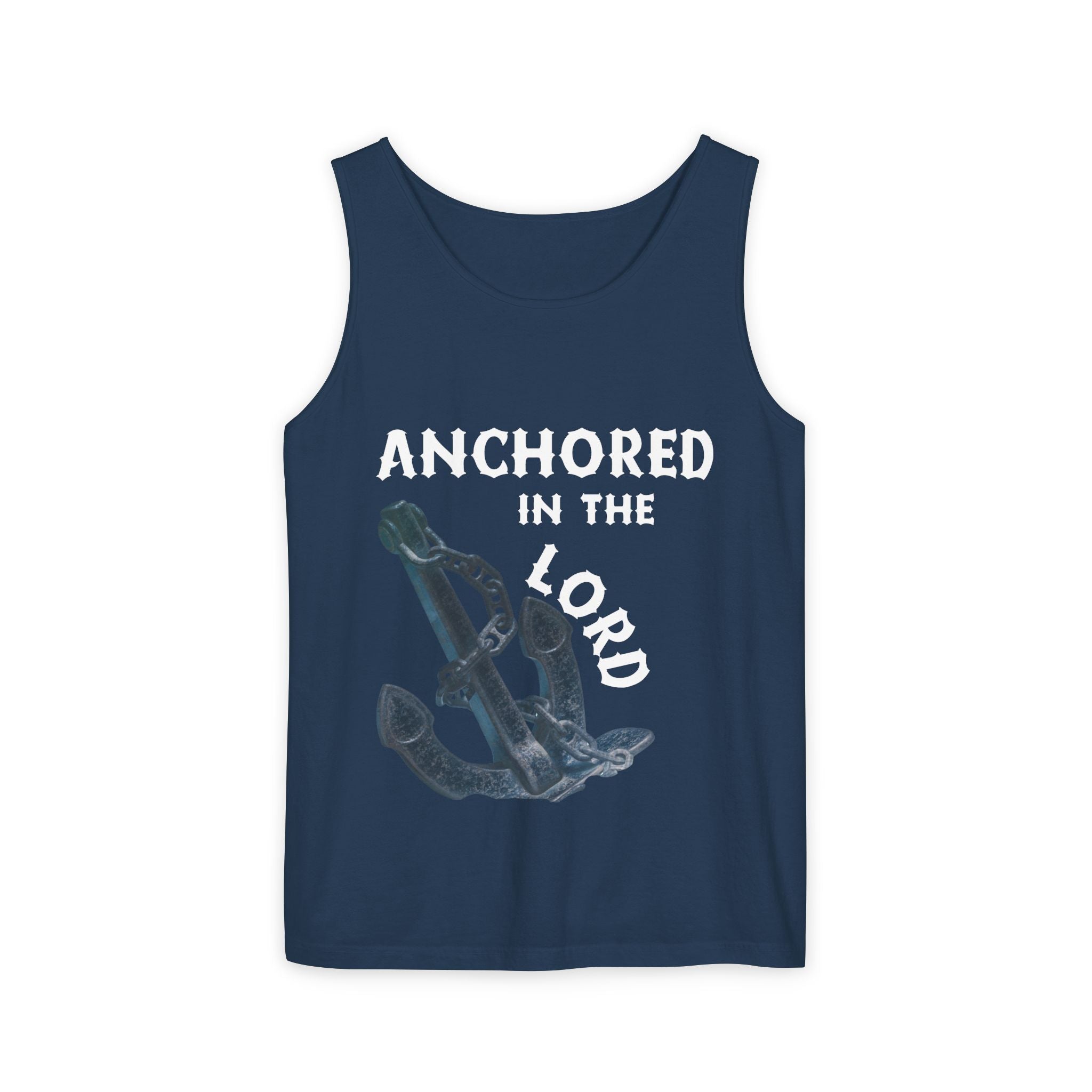 Anchored in the Lord Tank Top - White