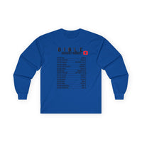 Bible Emergency Numbers Long Sleeve Tee - Black