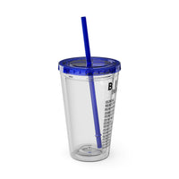 Bible Emergency Numbers 16oz Tumbler with Straw