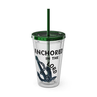 Anchored in the Lord 16oz Tumbler with Straw