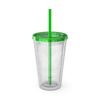 Together We Rise Butterfly Breast Cancer 16oz Tumbler with Straw