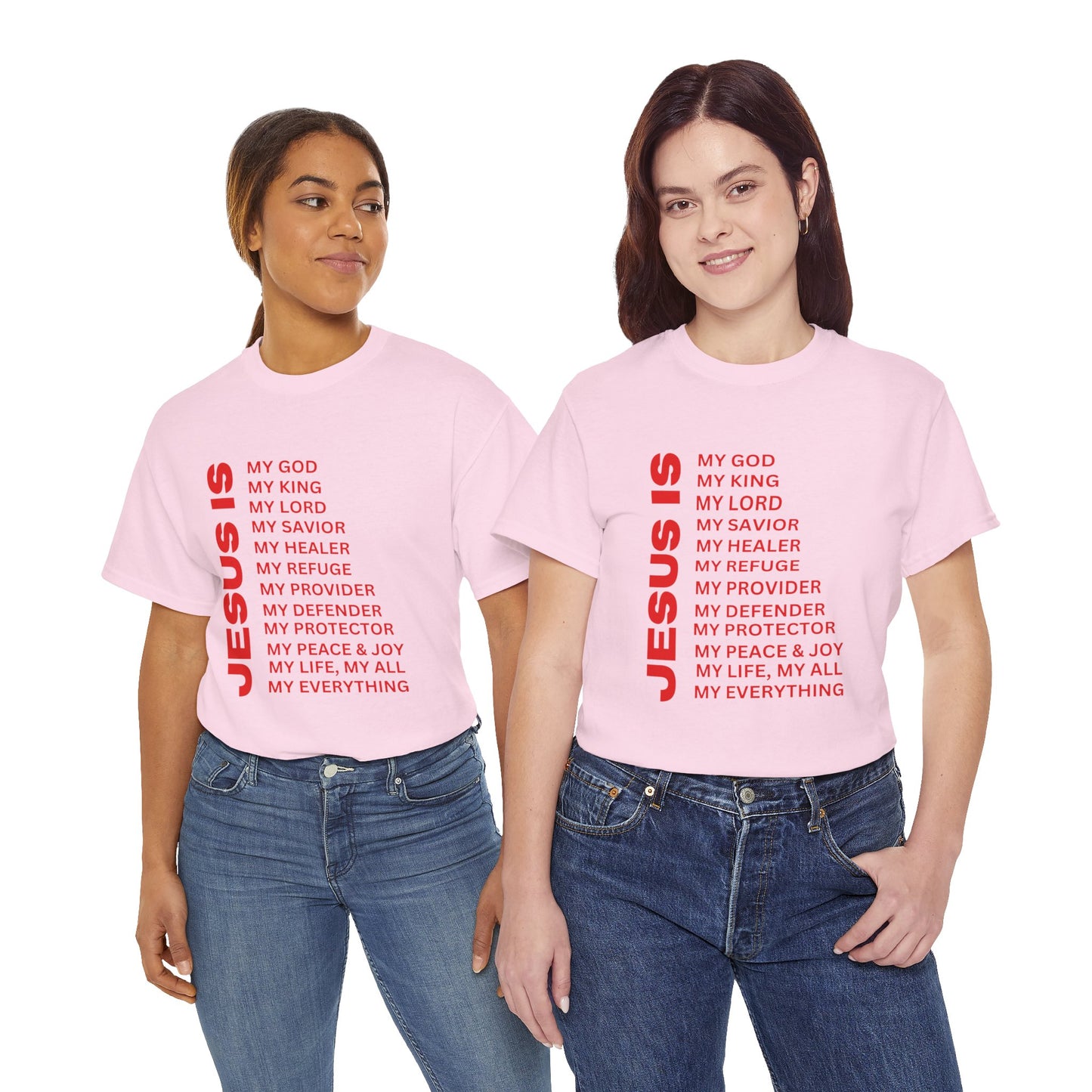 Christian JESUS IS T-Shirt - Red